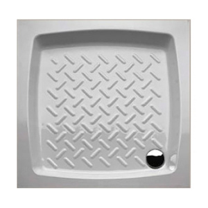 PIATTI DOCCIA поддон керамический квадратный 90*90*h11, D=60мм, цвет белый