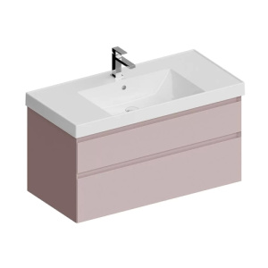 Тумба 1000 2ящ + Раковина Мальва мат Cubo KERAMA MARAZZI