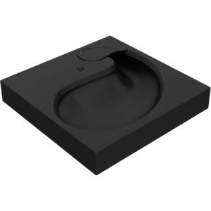 Раковина Versalia Sheffield Black 60x60 с кронштейнами