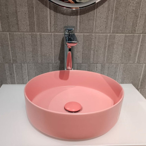 Раковина AVS Art Basin AVS-83134-MP+Д/К 35,5x35,5 с донным клапаном