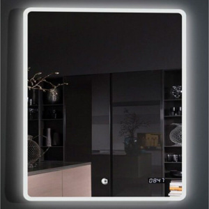 Зеркало 600х800 Led антизапотевание часы Esbano ES-2073HDS