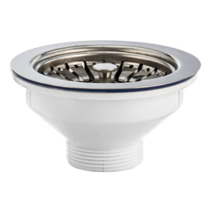 Выпуск для мойки с нержавеющей чашкой 114 мм Элит Virplast